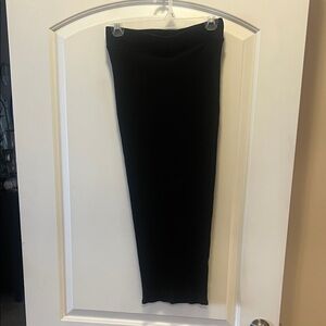naked wardrobe Black Stretch Bodycon Maxi Skirt